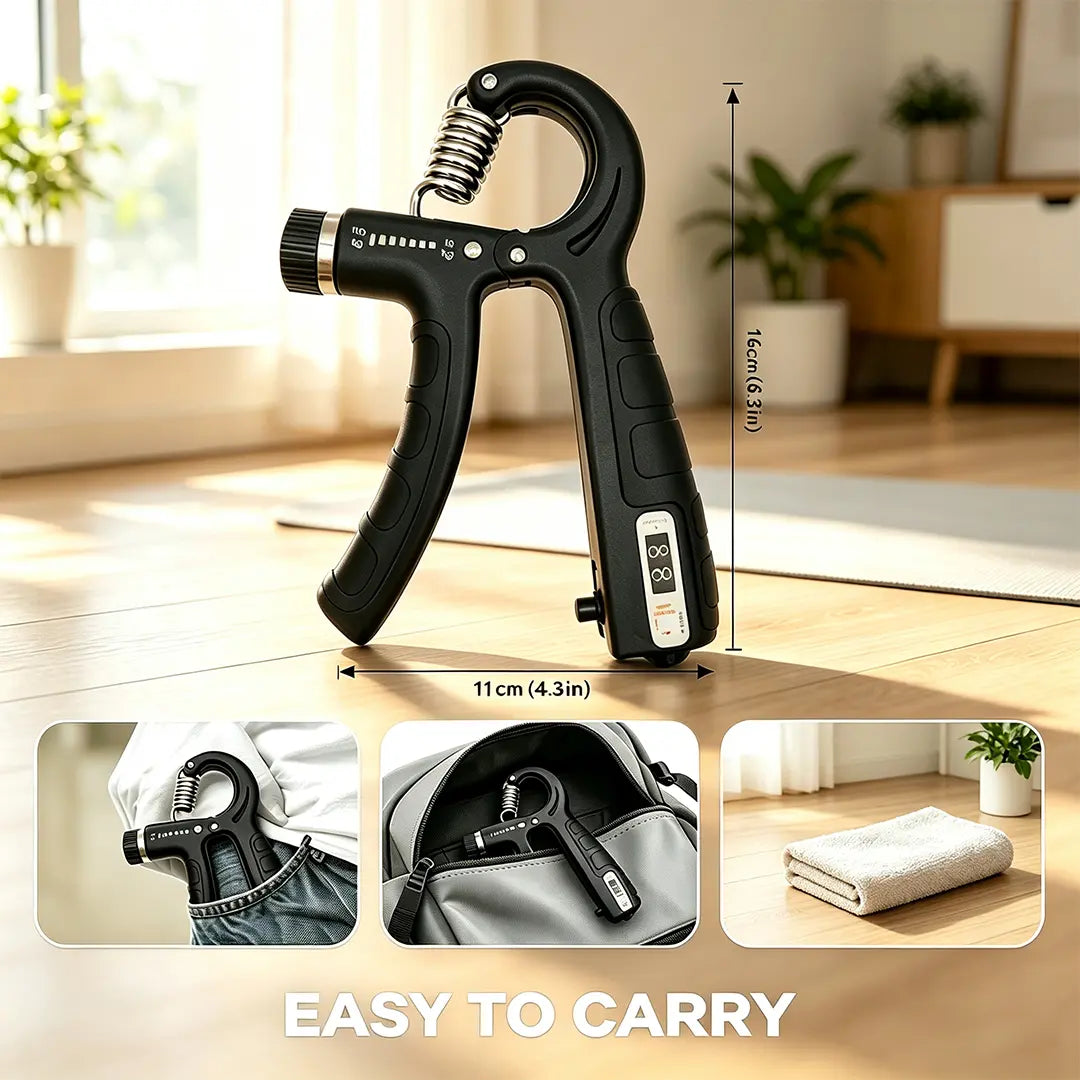 Elevate Your Grip Strength with the Adjustable Hand Grip Strengthener - 22-220LB Resistance for Ultimate Forearm Training