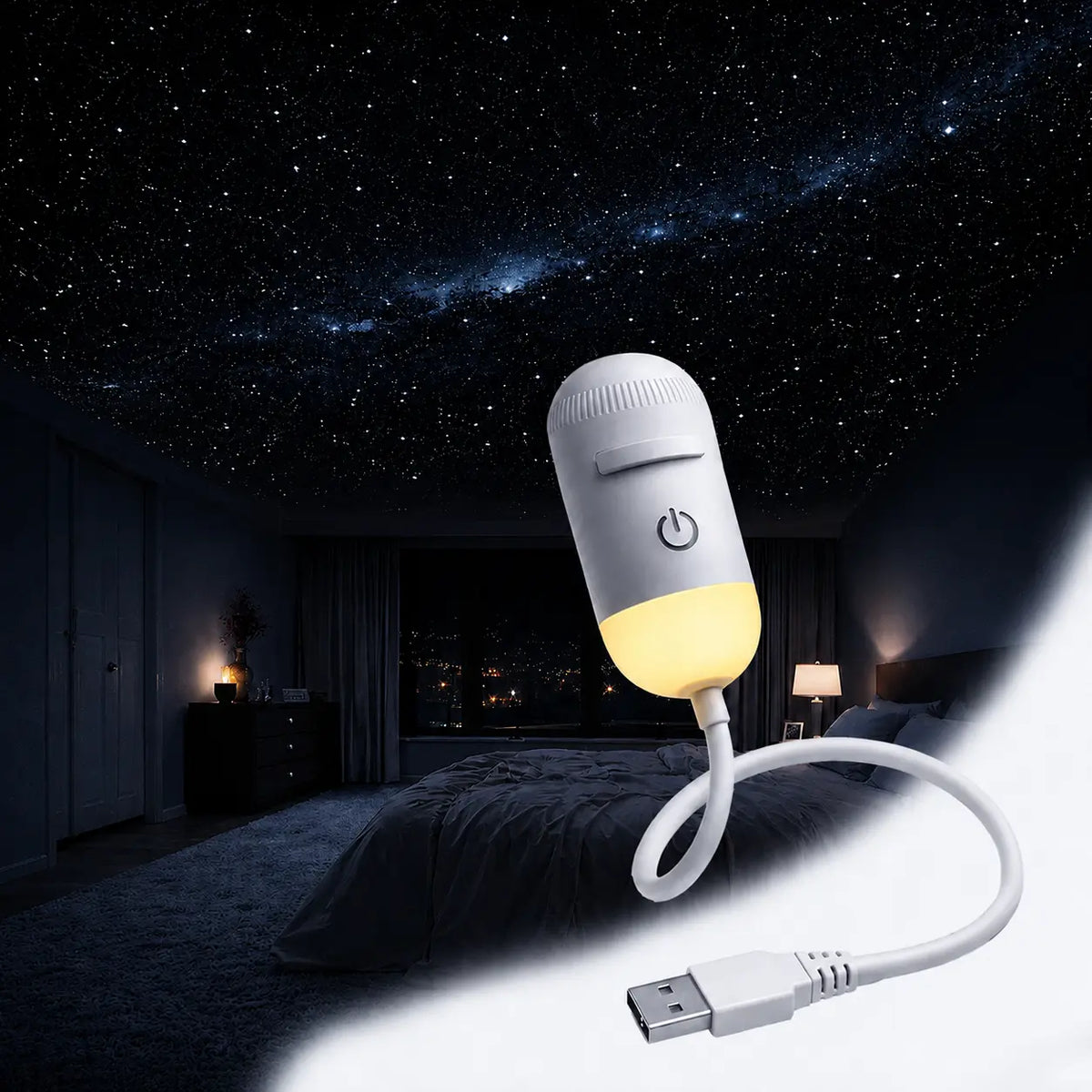 Discover the Magic of the Stars with the 2026 Upgraded 2-In-1 Galaxy Projector Night Light - Perfect for Bedrooms, Kids Rooms, Parties, and Home Decor!