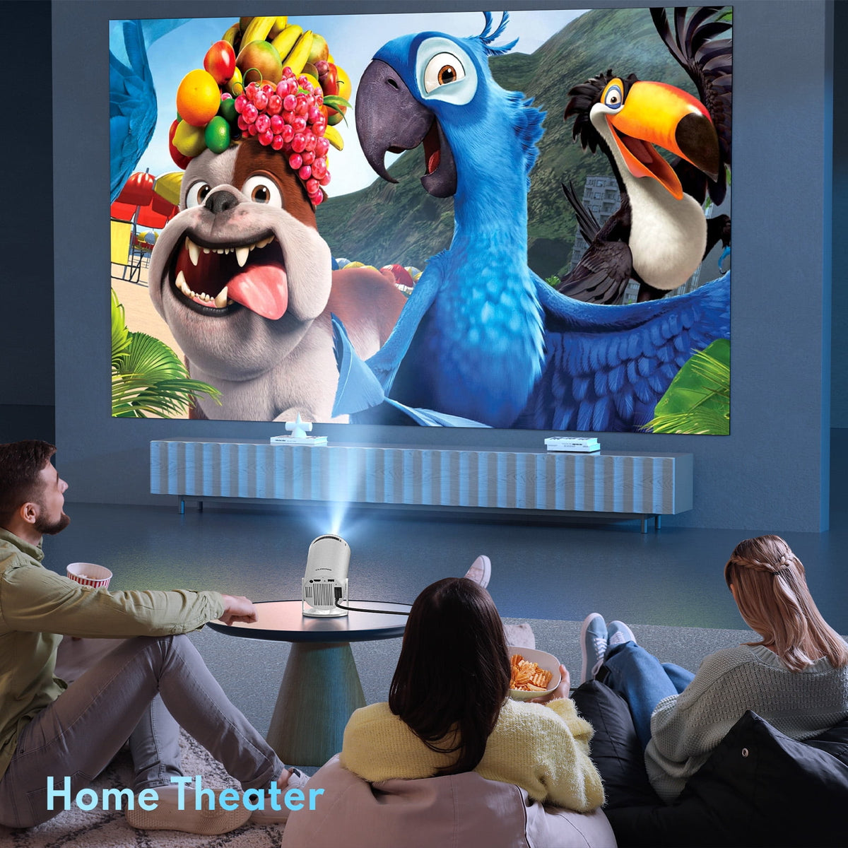 Experience Cinematic Brilliance with Our 4K Mini Projector - Smart HD 1080P for Home Theater and Movie Nights!