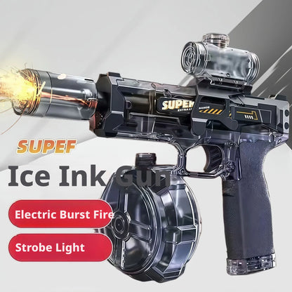 Ultimate Electric Water Gun for Non-Stop Summer Fun - Continuous Shooting with Auto Sensor Lights for Kids!