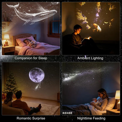 Discover the Magic of the Stars with the 2026 Upgraded 2-In-1 Galaxy Projector Night Light - Perfect for Bedrooms, Kids Rooms, Parties, and Home Decor!
