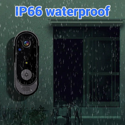 Elevate Your Home Security with the Summervibes X8 Wireless Doorbell Camera - Rechargeable, Night Vision, Two-Way Talk & Waterproof!