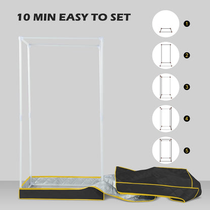 Experience Ultimate Relaxation with the Portable Infrared Sauna - Full Size One Person Tent with Heating Foot Pad and Comfortable Sauna Chair for Detox and Wellness