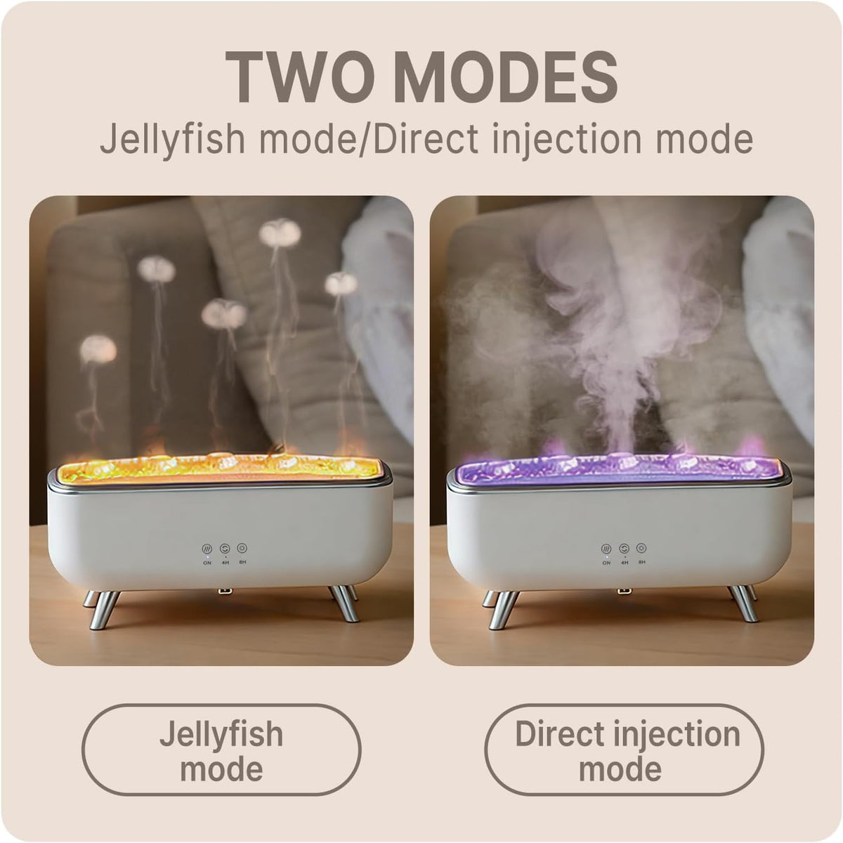 Transform Your Space with the Jellyfish Diffuser Humidifier - 300ML Ultrasonic Aromatherapy Diffuser with Colorful Lighting and Remote Control for Large Rooms
