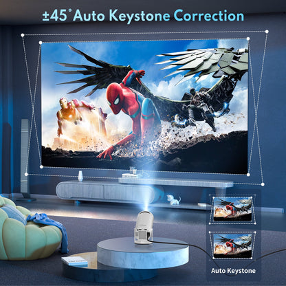 Experience Cinematic Brilliance with Our 4K Mini Projector - Smart HD 1080P for Home Theater and Movie Nights!