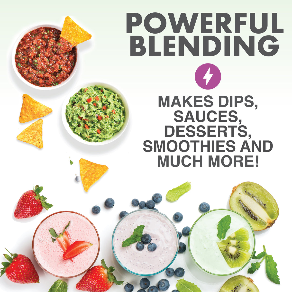 Bionic Blade Portable Blender - Rechargeable Personal Smoothie Maker for Juices, Shakes & Baby Food