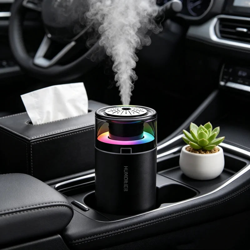 Transform Your Space with Our High Mist Output USB Humidifier - The Ultimate Quiet Air Purifier & Aroma Diffuser for Your Desk or Dorm!