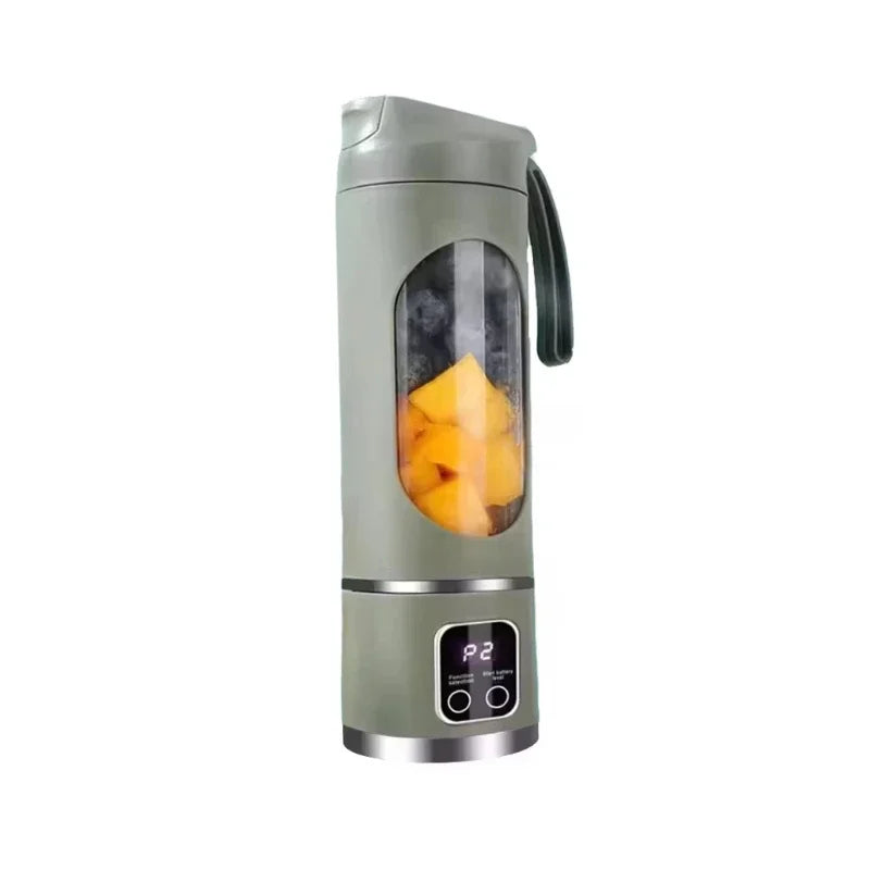 Experience Freshness On-the-Go with Our Portable 450ml Electric Juicer - 12 Powerful Blades for Smoothies and Shakes!