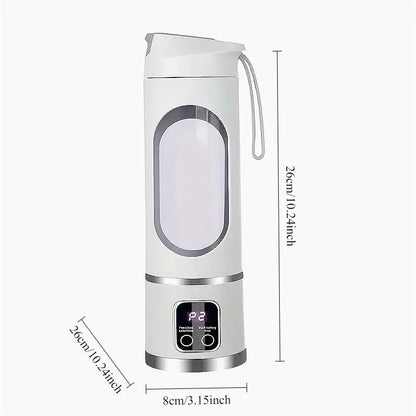 Experience Freshness On-the-Go with Our Portable 450ml Electric Juicer - 12 Powerful Blades for Smoothies and Shakes!