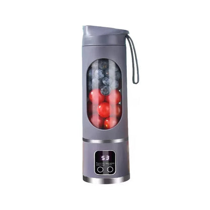 Experience Freshness On-the-Go with Our Portable 450ml Electric Juicer - 12 Powerful Blades for Smoothies and Shakes!