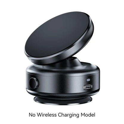 Revolutionary Universal Vacuum Magnetic Mount - 360° Rotating Magnetic Car Phone Holder for All Phones, Perfect for Car, Kitchen, Mirror, and Bath