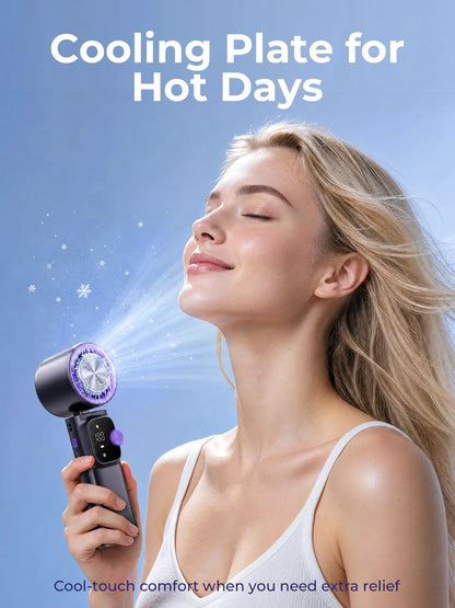 Stay Cool Anywhere: The Ultimate 199-Level Portable Wireless Ice Fan with Adjustable Airflow for Outdoor Adventures