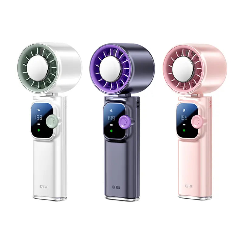 Stay Cool Anywhere: The Ultimate 199-Level Portable Wireless Ice Fan with Adjustable Airflow for Outdoor Adventures