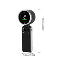 Stay Cool Anywhere: 5-Speed Portable Handheld Turbo Fan with 4000mAh Battery for Up to 10 Hours of Refreshing Air - Perfect for Outdoor Adventures and Travel!