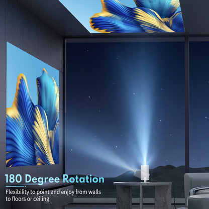 Experience Cinematic Brilliance with Our 4K Mini Projector - Smart HD 1080P for Home Theater and Movie Nights!