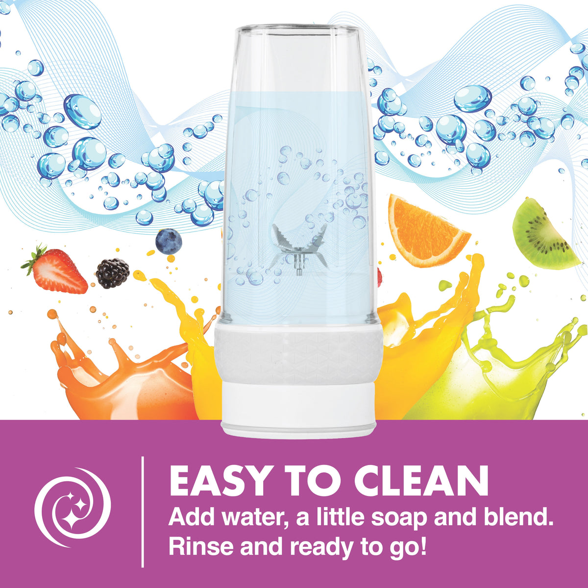 Bionic Blade Portable Blender - Rechargeable Personal Smoothie Maker for Juices, Shakes & Baby Food